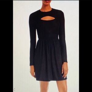 REDUCED Aqua by Bloomingdale’s Cutout Knit Mini Dress Sz S NWT
